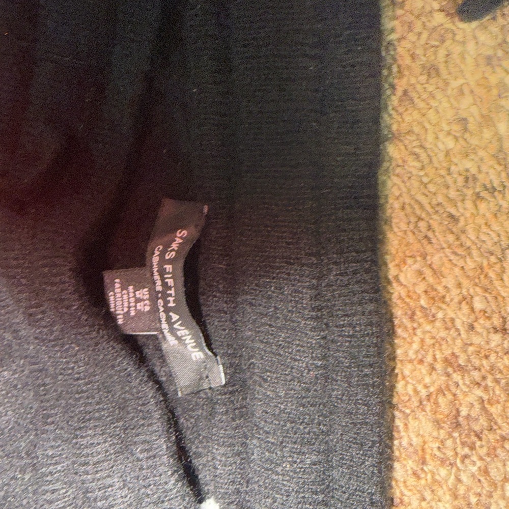 Saks Fifth Avenue Black Track Pants & Jacket Set - Picture 4 of 4